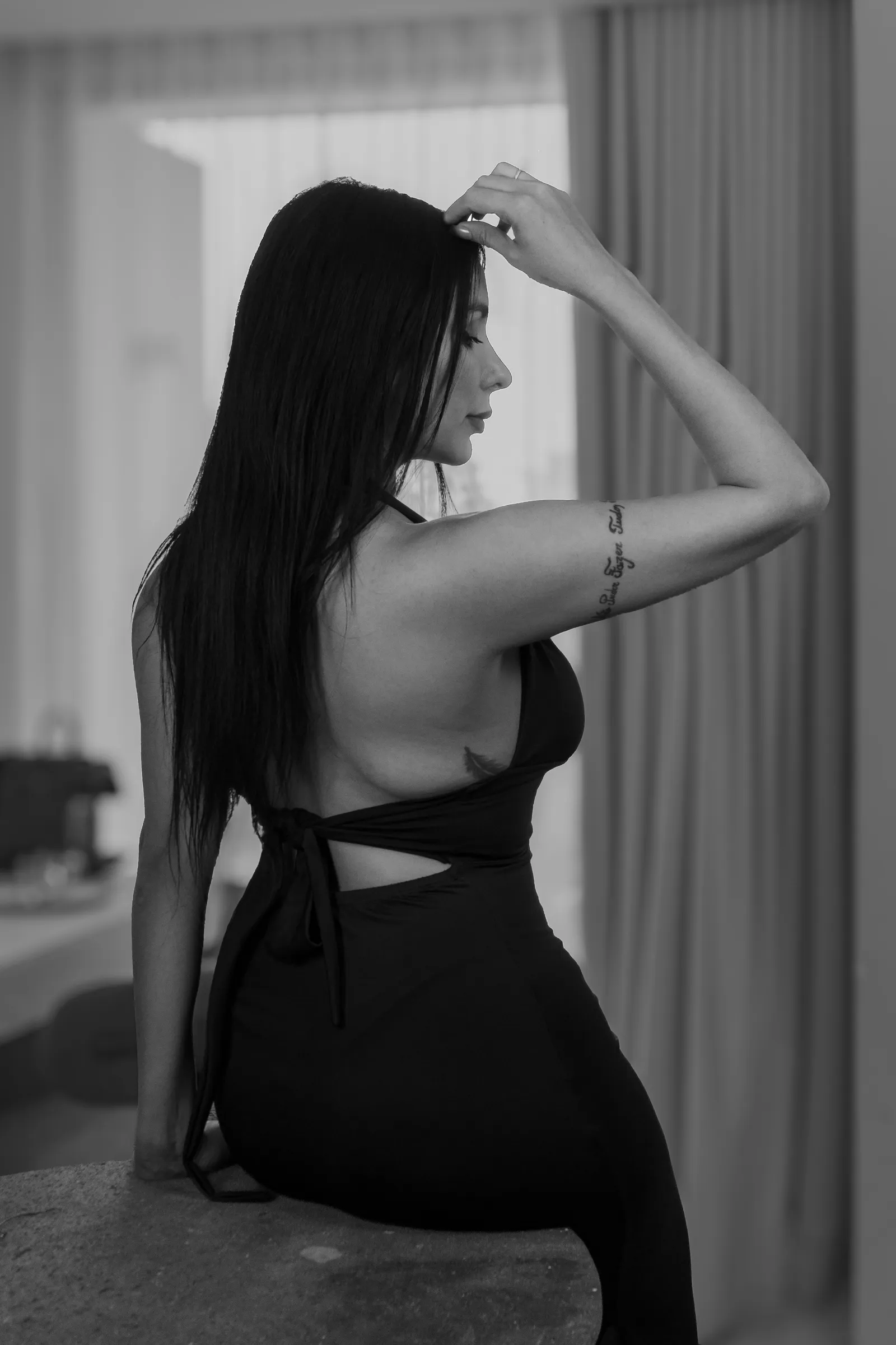Retrato en blanco y negro